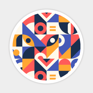 Bauhaus geometric #1 Magnet